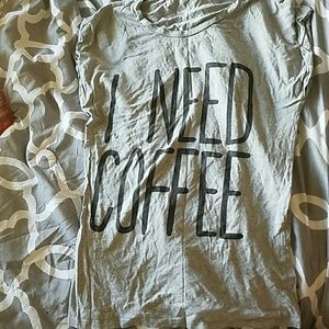 I Need Coffee Sleep Shirt